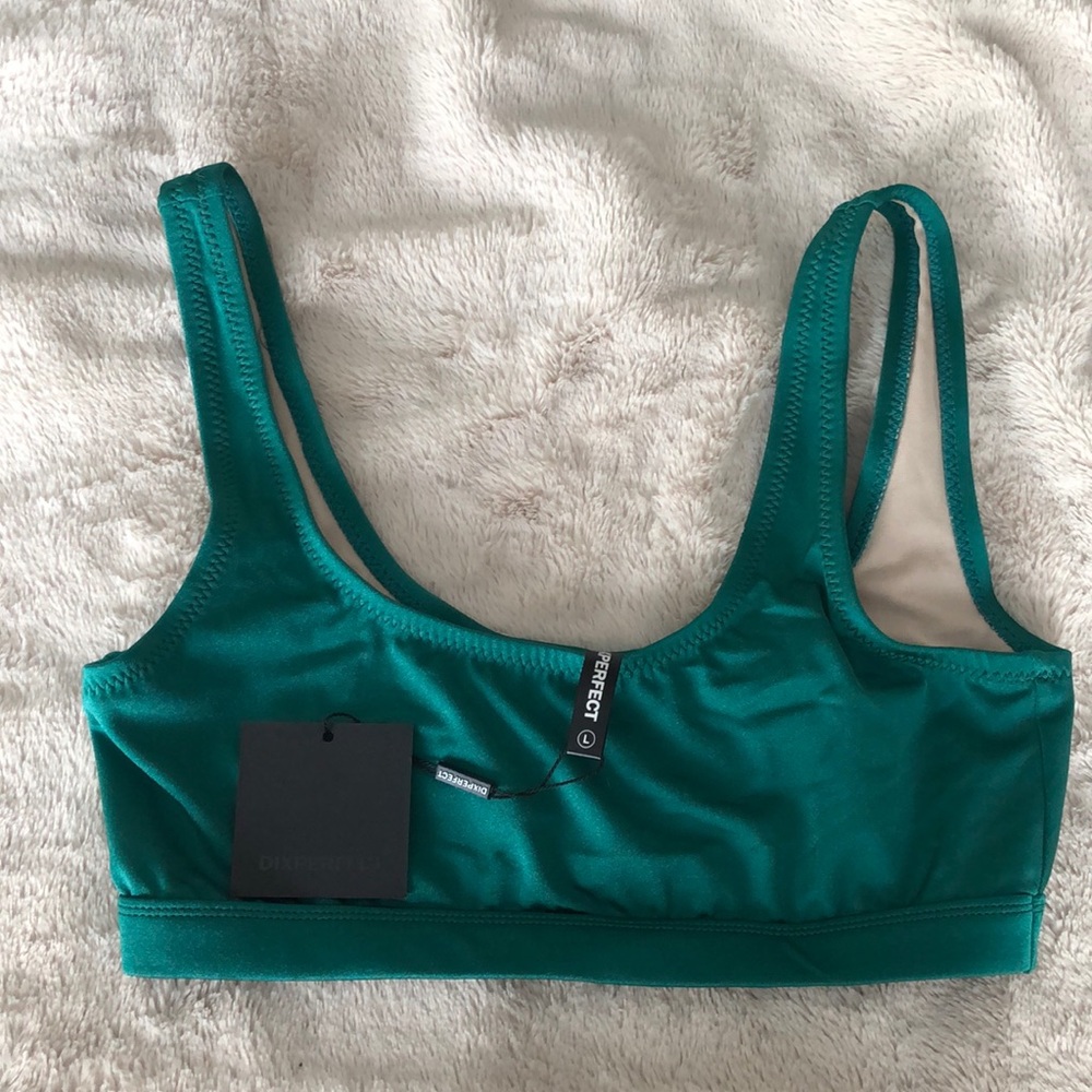 NWT Dixperfect Swimsuit Sports Style Low Scoop